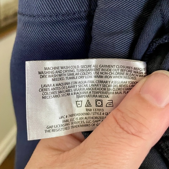 NWT GAP womens loose slouchy drawstring shorts pockets 3.5” inseam XL blue - Picture 11 of 11